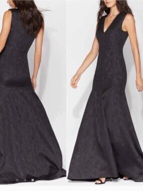 Gorgeous Designer Halston Heritage Black Tie Formal Dress